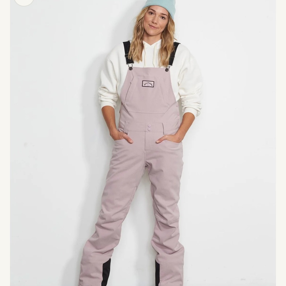 Billabong Snow Bib Overalls Mauve - Like new